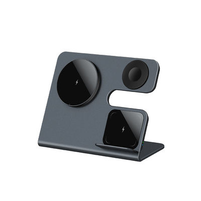 Desktop 3 In 1 Wireless Charger Stand Magnetic Suction 15W Wireless Charger For Mobile Phone