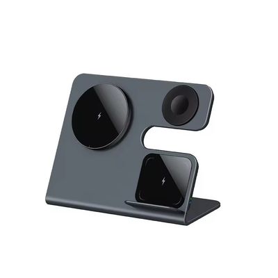 Mobile Phone Magnetic Wireless Charger Blue gray/Silver gray 5W/7.5W/10W/15W Output Foldable Design