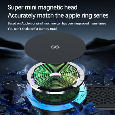 15w Magnetic Wireless Car Charger Pad with ABS Material and Type C Input Port