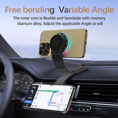 15w Magnetic Wireless Car Charger Pad with ABS Material and Type C Input Port