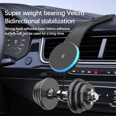 15w Magnetic Wireless Car Charger Pad with ABS Material and Type C Input Port