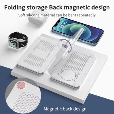3 in 1 Wireless Charger Station for Mobile Phone , Foldable 15W Magnetic Charger 2024