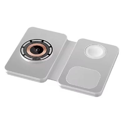 Foldable 3 In 1 Magnetic Wireless Charger Desktop Stand Output 15W for Phone