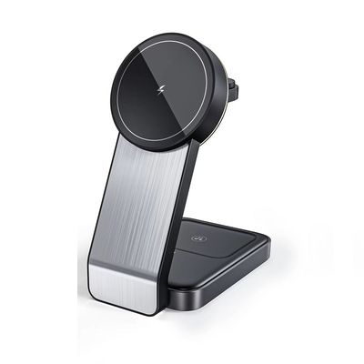 Private Mold 3 In 1 Magnetic Wireless Charger For Phone 15W Fast Charger Station With Mobile Phone Stand