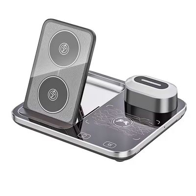 Multi-Function Wireless Charger With Night Light 3 In 1 Magnetic for AirPods and iWatch Type C Input Port 5W