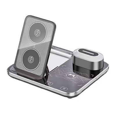 3 In 1 Charging Station Foldable Portable Wireless Charger Magnetic Wireless Charger with Type C Input Port