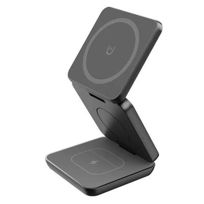 3-In-1 Foldable Magnetic Wireless Phone Charger with USB-Type C Input Port and Tarnish-Resistant Design