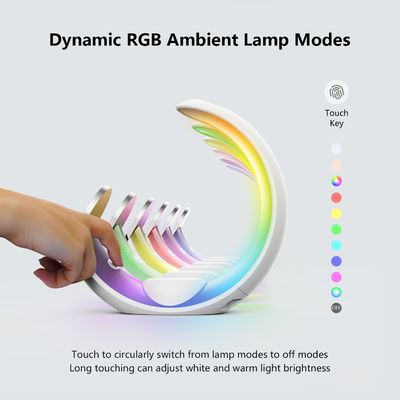 LED Lamp Wireless Charger with 4-in-1 Multifunction Stand Output Voltage and Current 9V-12V/1.5A Maximum Output Power 15W