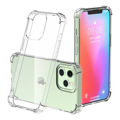 Transparent TPU Clear Cell Phone Case for iPhone 14 15 16 Pro Max Waterproof and Fashion Element Solid Color